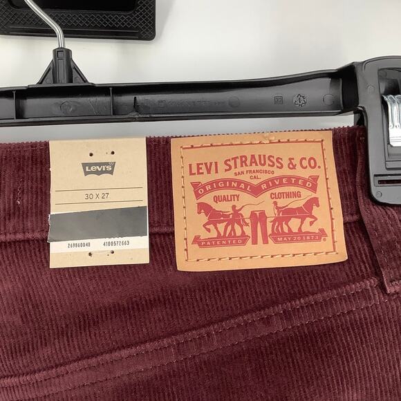 Levis Women's 30 Decadent Chocolate High Waisted Mom Jeans Corduroy OS19-21 - Picture 6 of 8